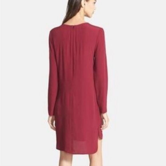 Wayf Red Long Sleeve Shift Dress (L) - Picture 2 of 7